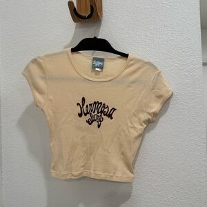 Cropped Hermosa Surf Tee. Size:S